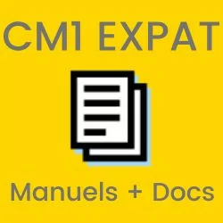 CM1 Français pour expatriés - colis avec manuels et documents pédagogiques imprimés