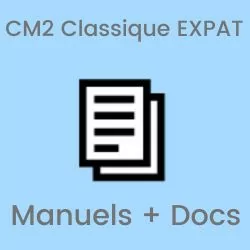 CM2 Classique Français pour expatriés - colis avec manuels et documents pédagogiques imprimés