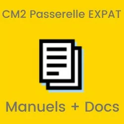 CM2 Passerelle Français pour expatriés - colis avec manuels et documents pédagogiques imprimés