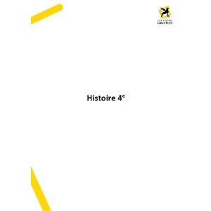 Histoire-géographie 4e - Livrets pour suivre les cours en vidéo