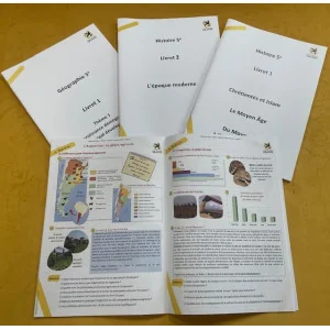 Histoire-géographie 5e - Livrets pour suivre les cours en vidéo