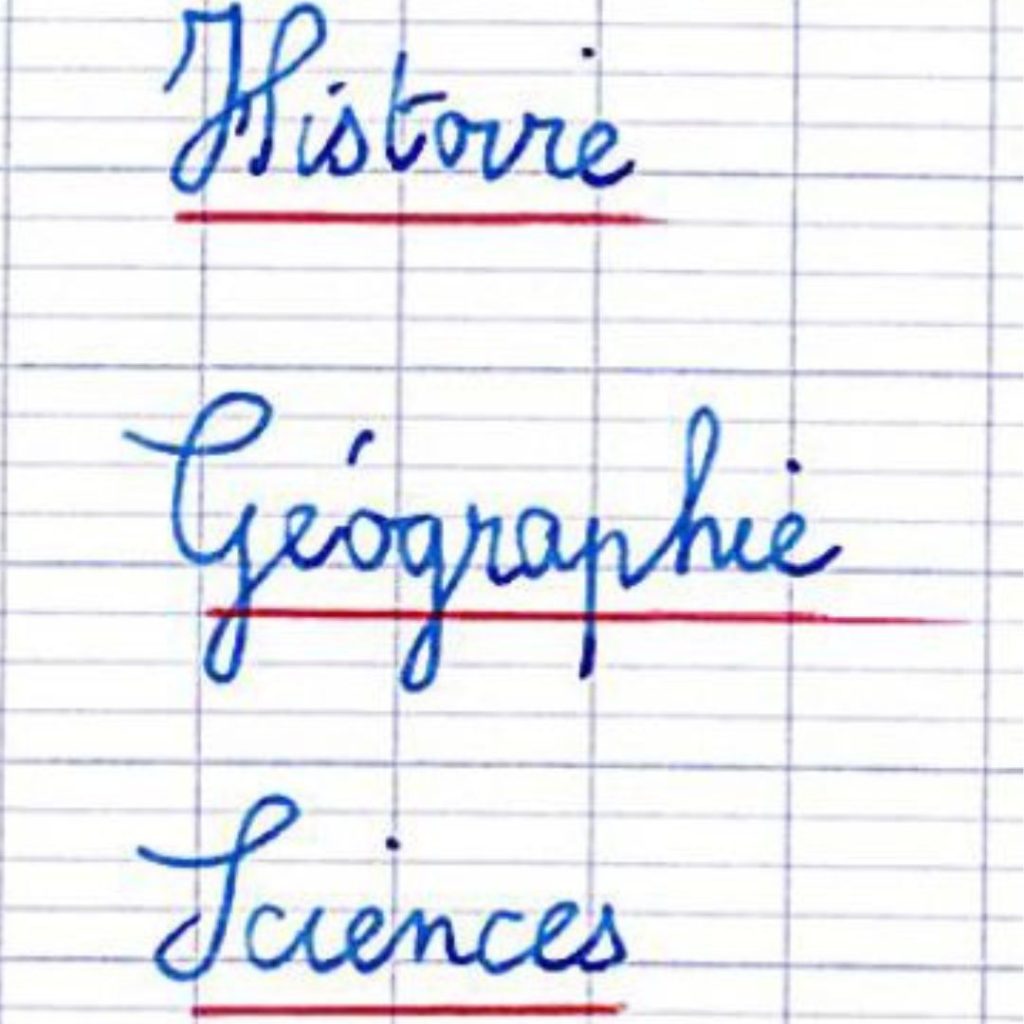 écriture cursive ou attachée