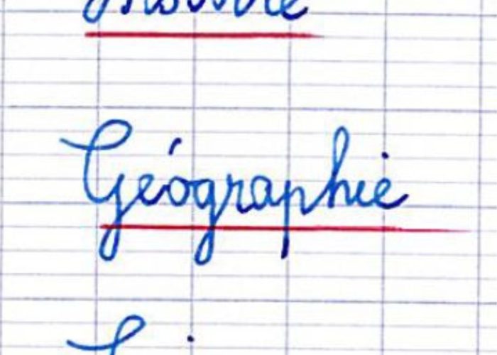 écriture cursive ou attachée