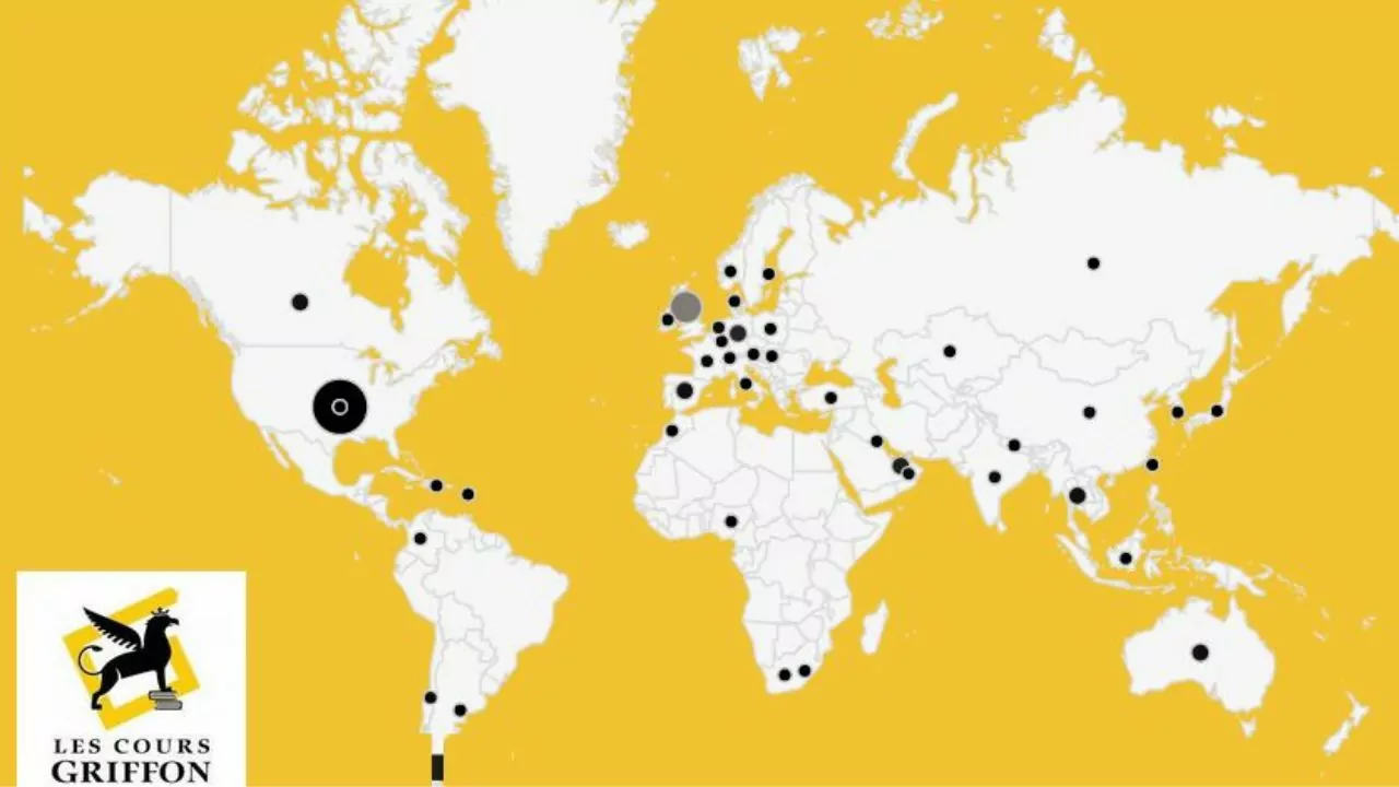 Les élèves expatriés dans le monde du Cours Griffon